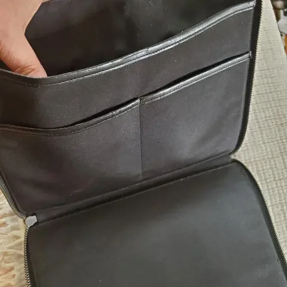 Coach Riley Plaid Red, Black And Tan Zip Around Tablet Case - Picture 9 of 11